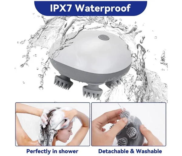 💆 Rechargeable Waterproof Scalp Massager™ – Relax, Refresh & Rejuvenate