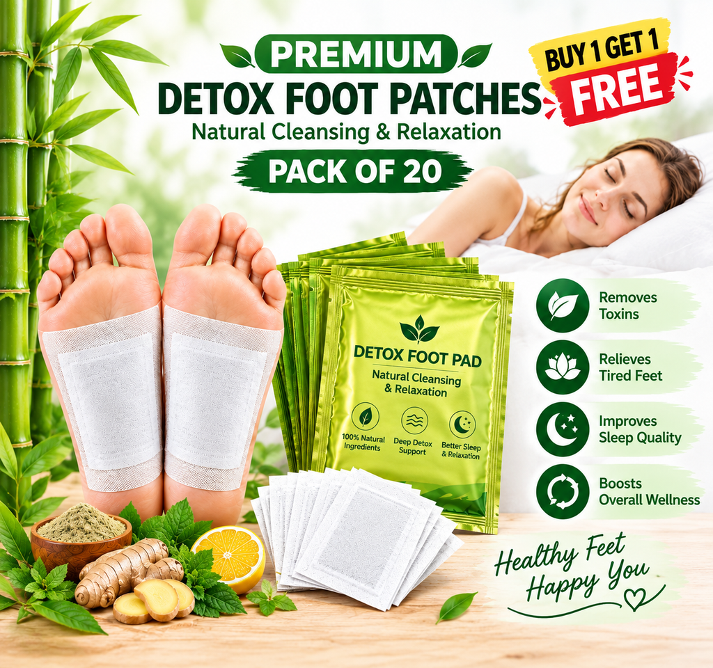 Premium Detox Foot Patches (Pack of 20) BUY 1 GET 1 FREE