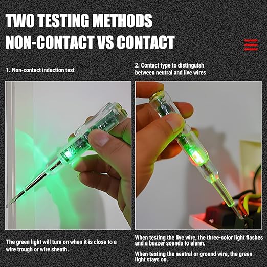 Detector Multi-function LED Test Pen with Screwdriver for Electric Power Testing